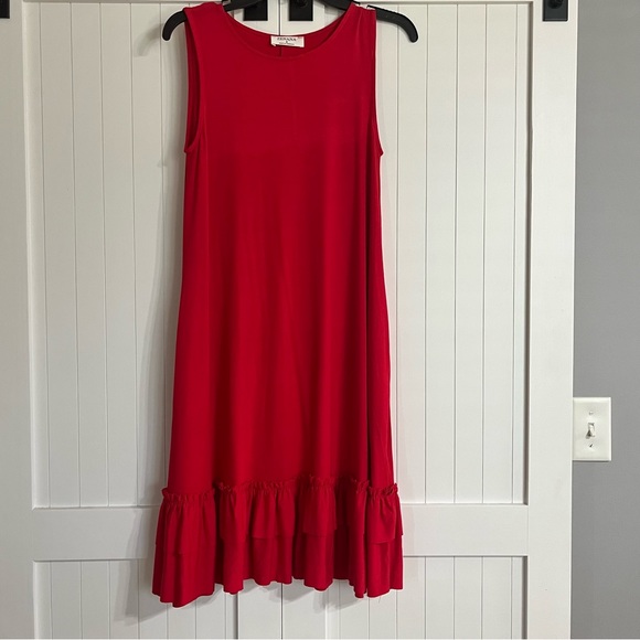 Zenana Outfitters Dresses & Skirts - Red Sleeveless Dress With Pockets